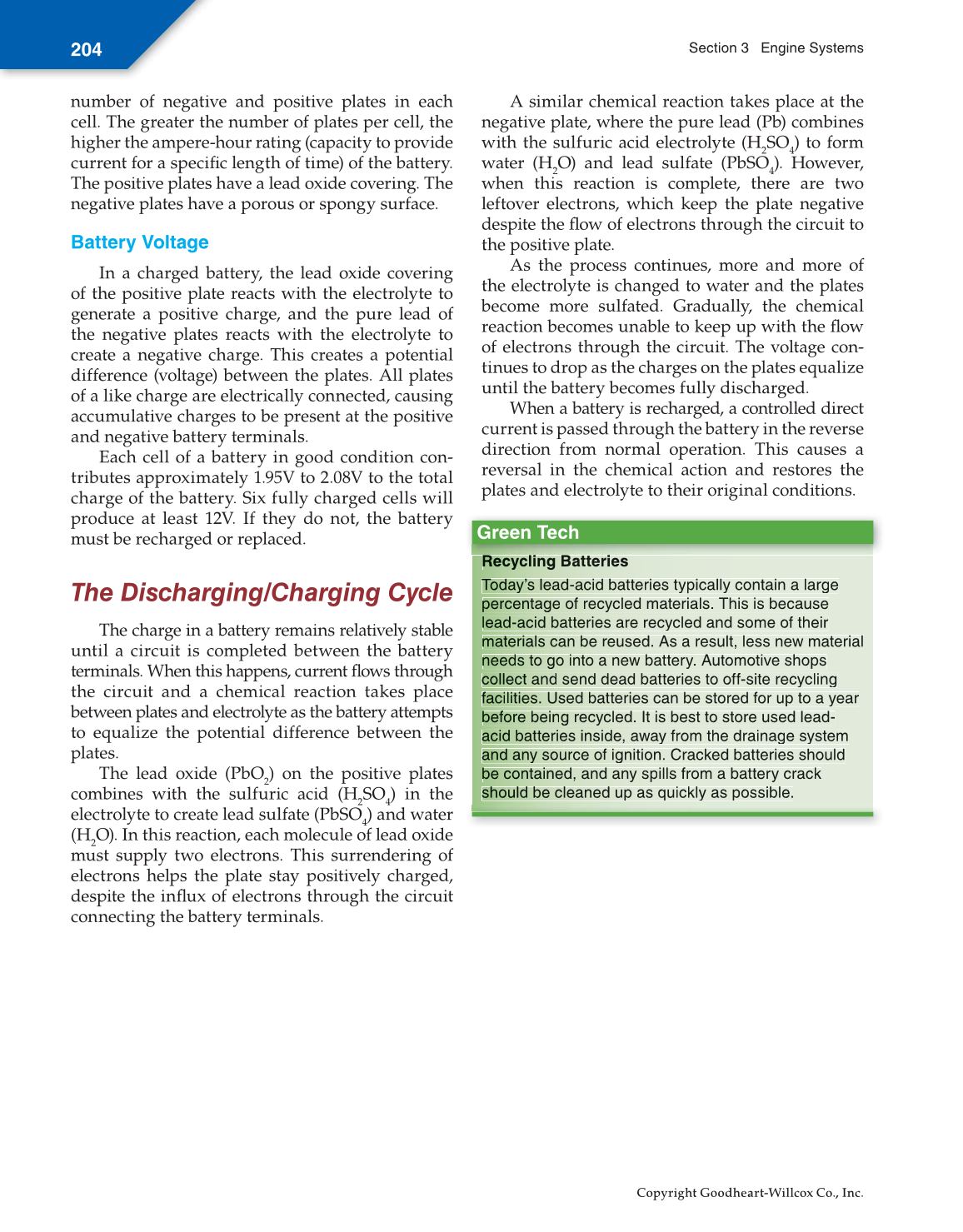 Small Gas Engines, 11th Edition page 204