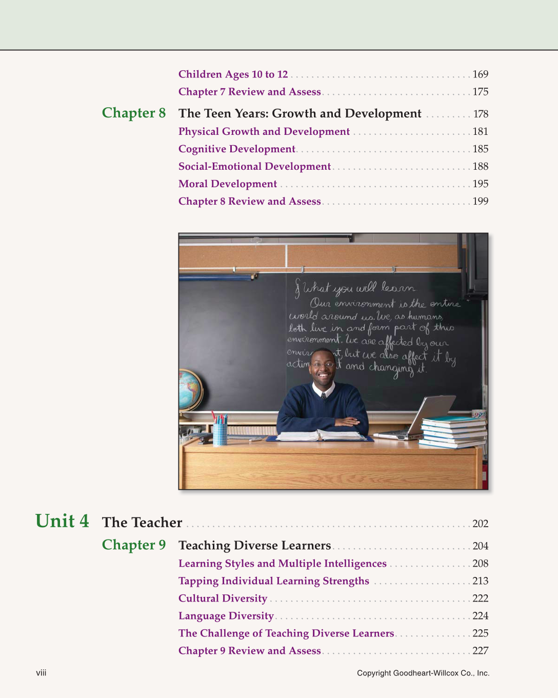 Teaching, 2nd Edition page viii