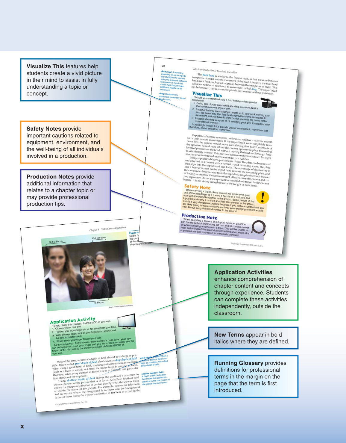 Television Production & Broadcast Journalism, 3rd Edition page x