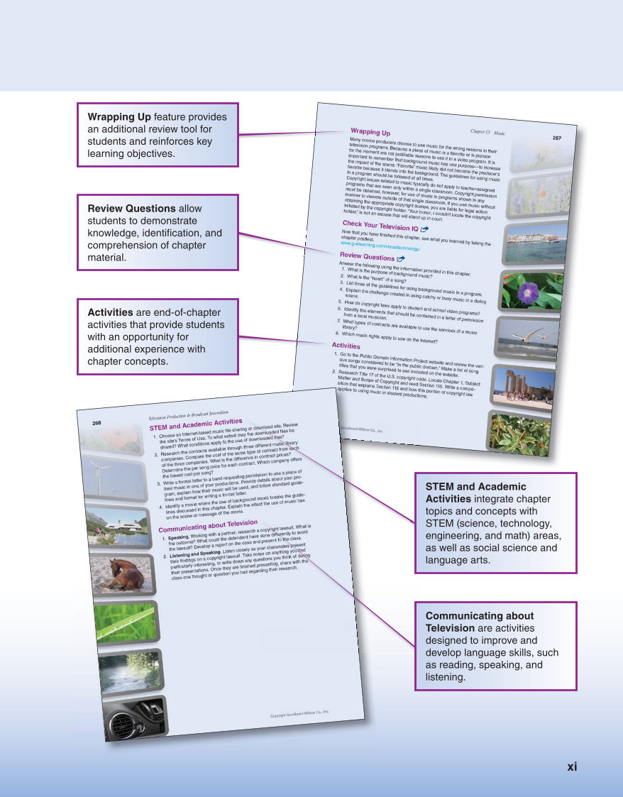 Television Production & Broadcast Journalism, 3rd Edition page xi