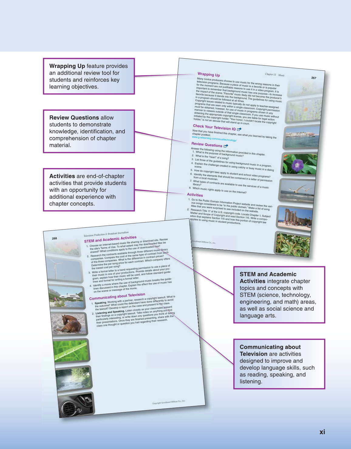 Television Production & Broadcast Journalism, 3rd Edition page xi