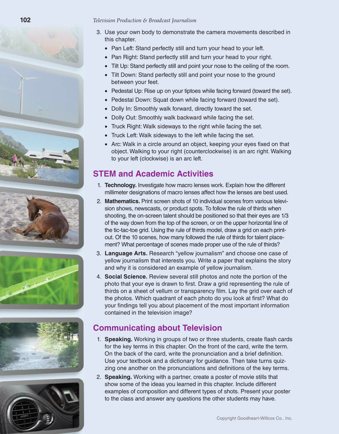 Television Production & Broadcast Journalism, 3rd Edition page 102