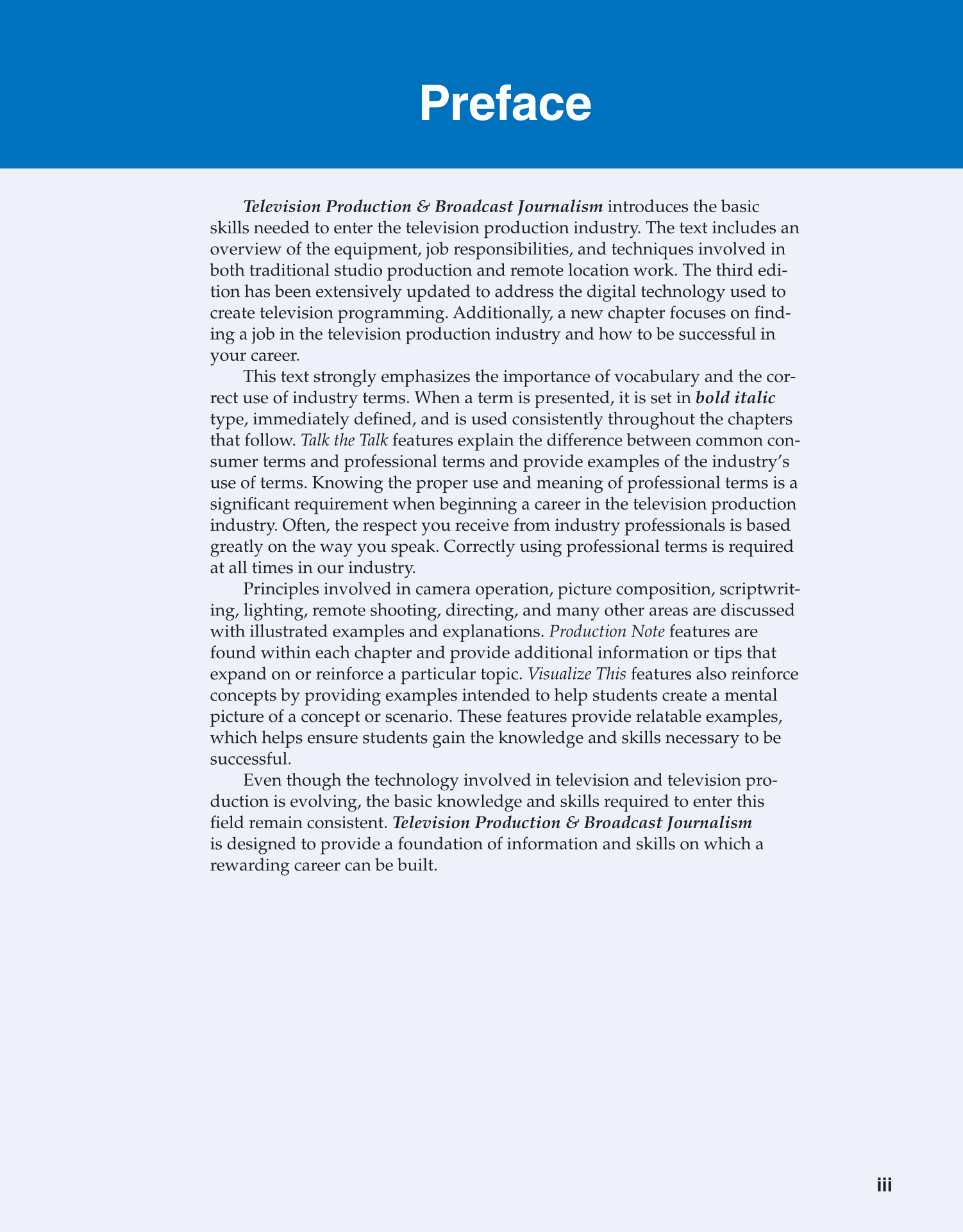 Television Production & Broadcast Journalism, 3rd Edition page iii