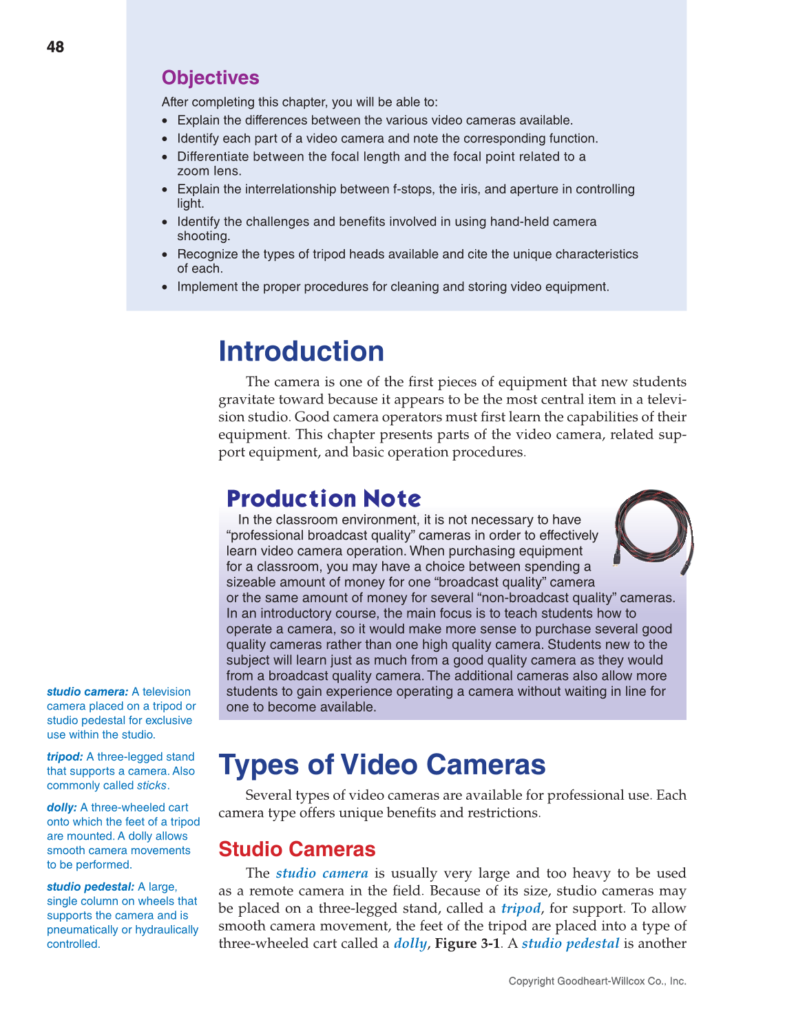 Television Production & Broadcast Journalism, 3rd Edition page 48