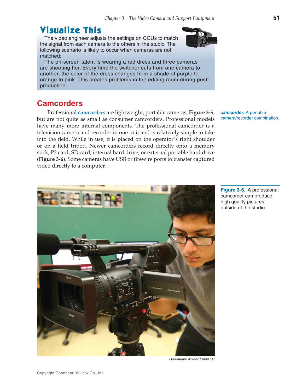 Television Production & Broadcast Journalism, 3rd Edition page 51