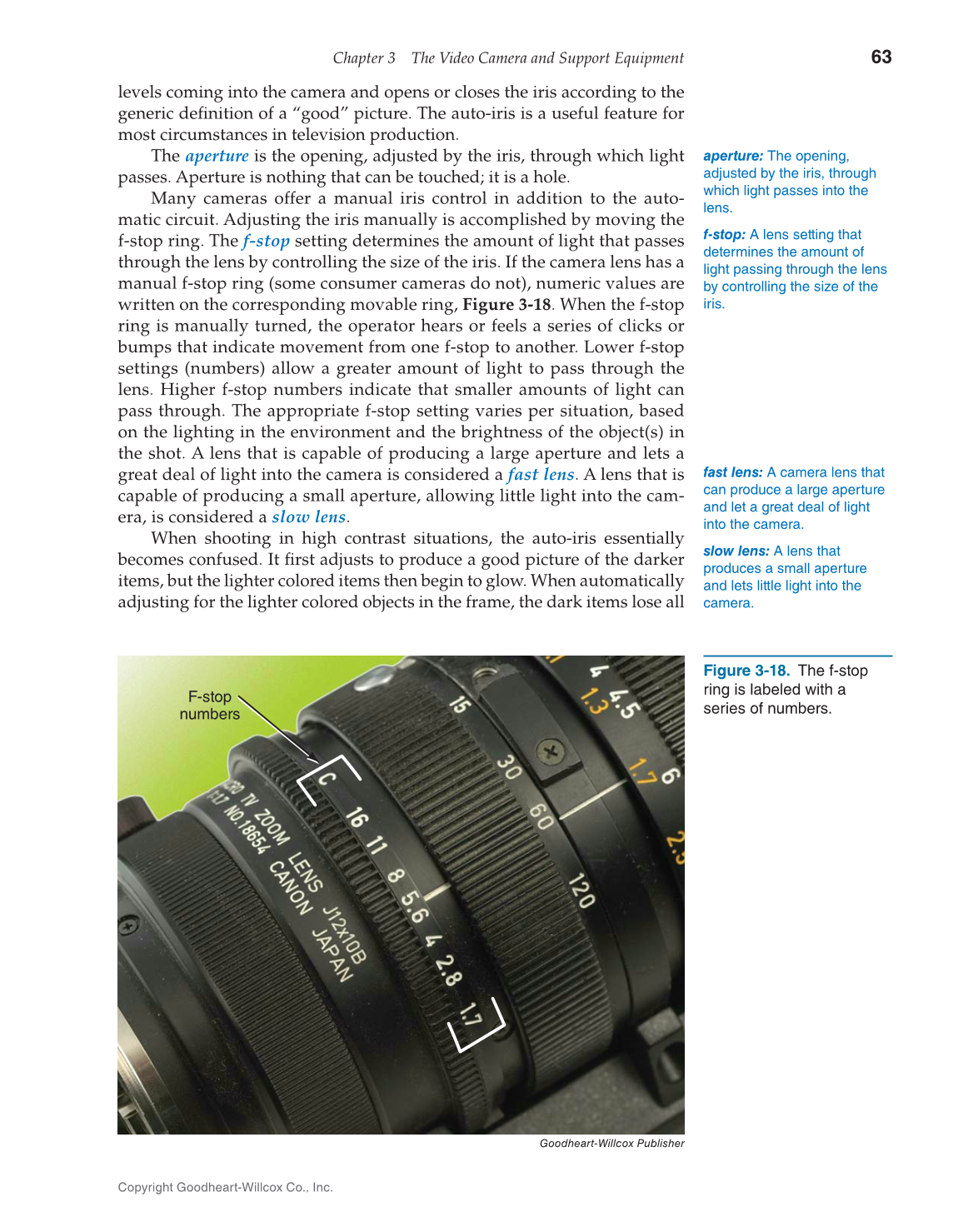 Television Production & Broadcast Journalism, 3rd Edition page 63