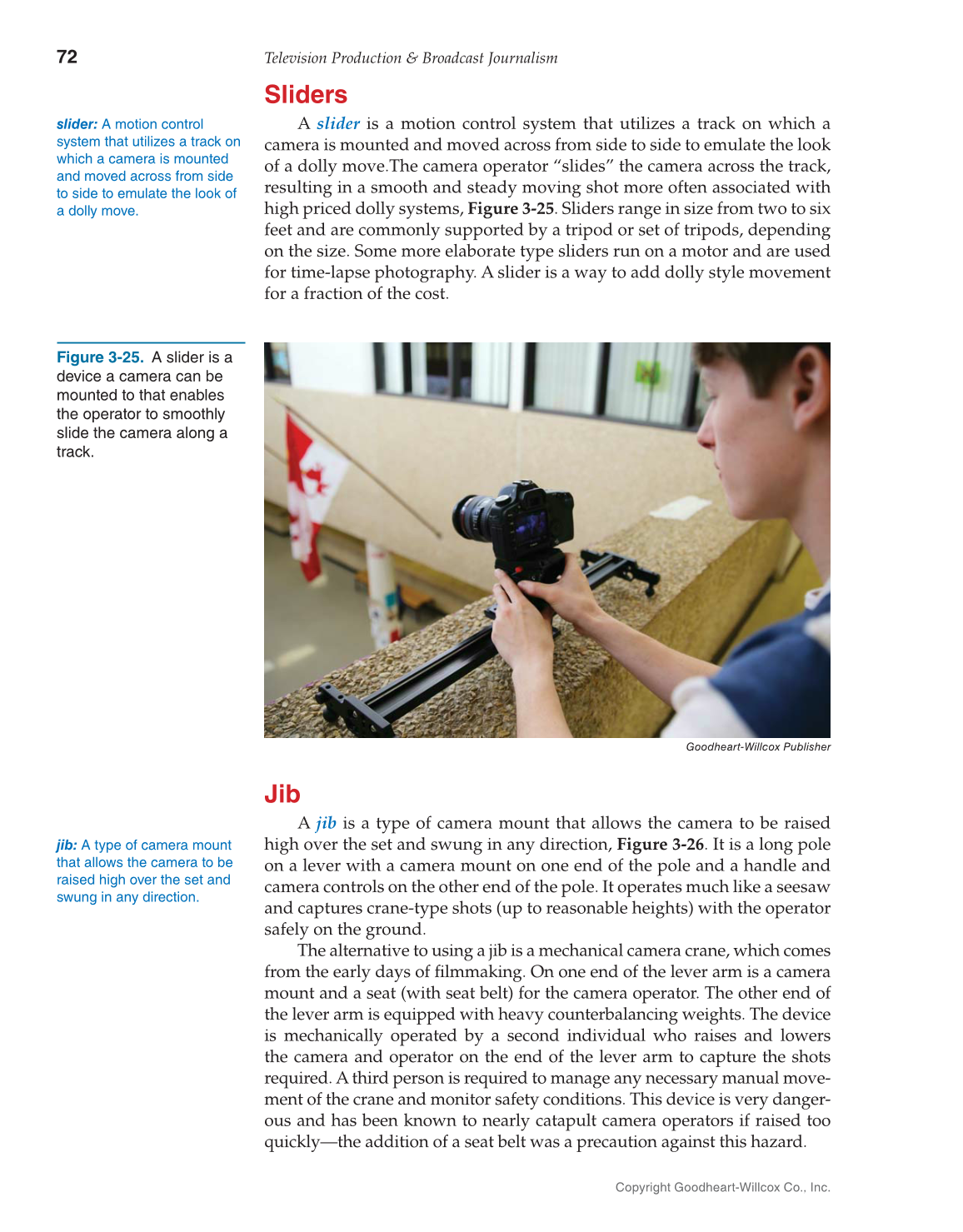 Television Production & Broadcast Journalism, 3rd Edition page 72