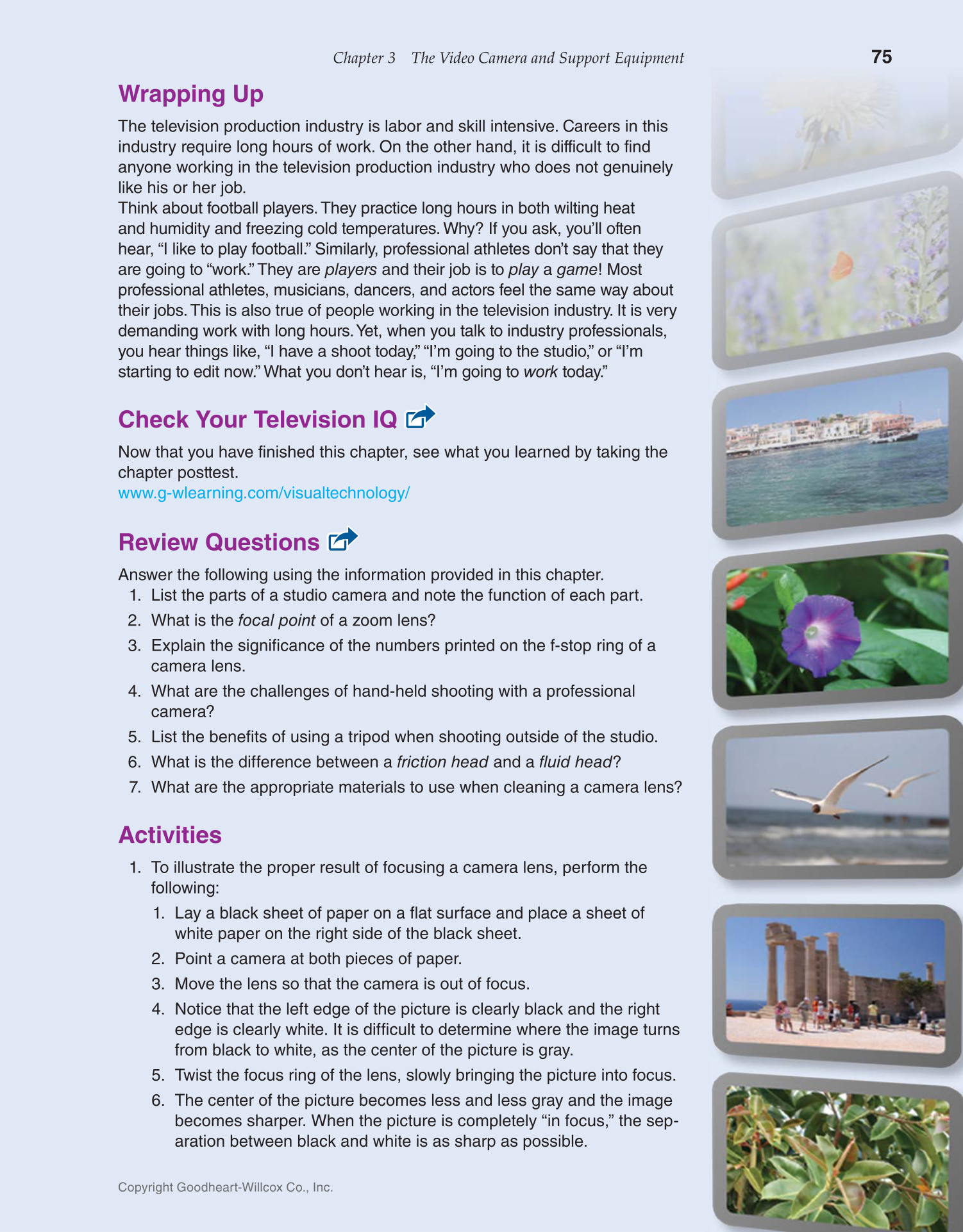 Television Production & Broadcast Journalism, 3rd Edition page 75