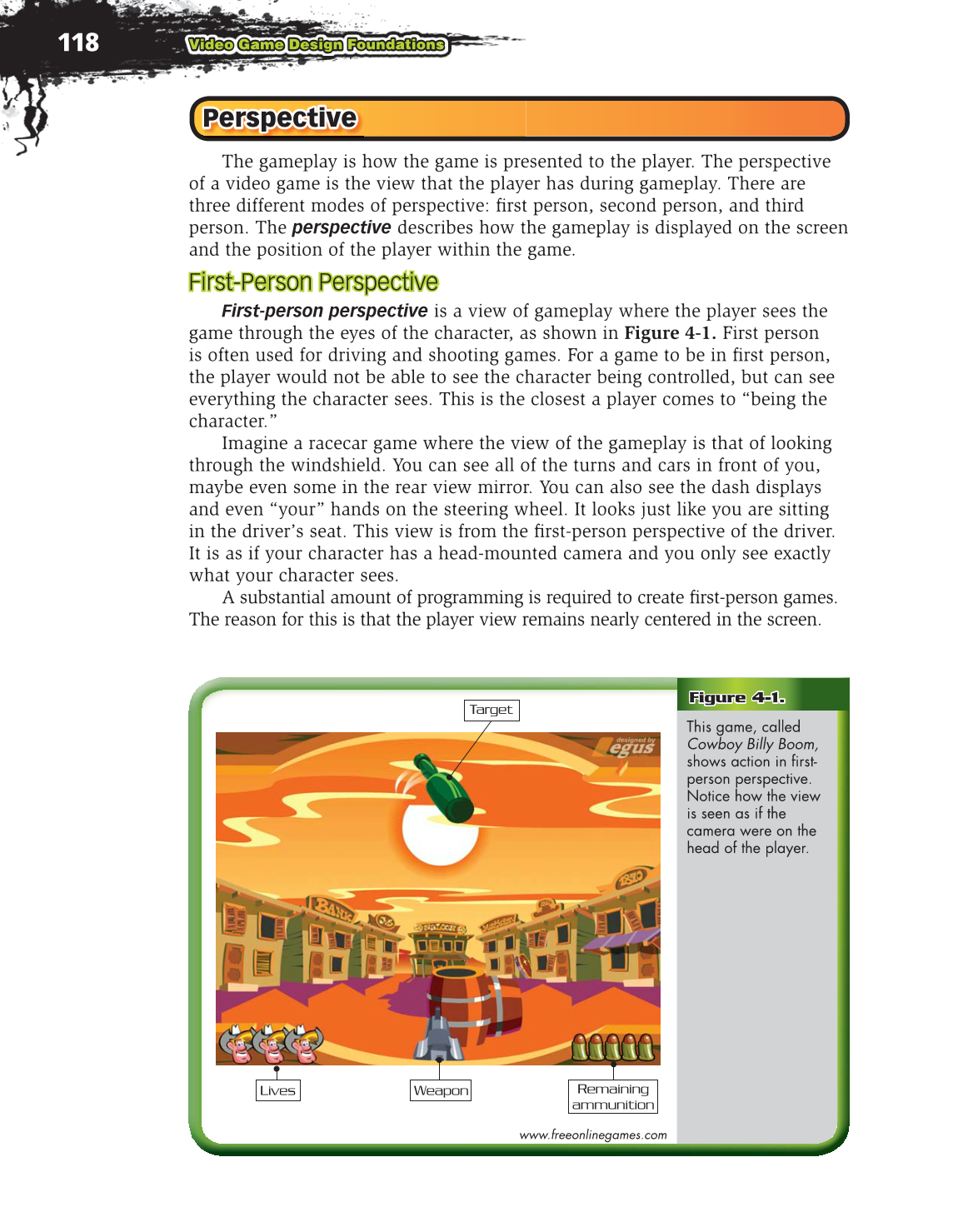 Video Game Design Foundations, 2nd Edition page 118
