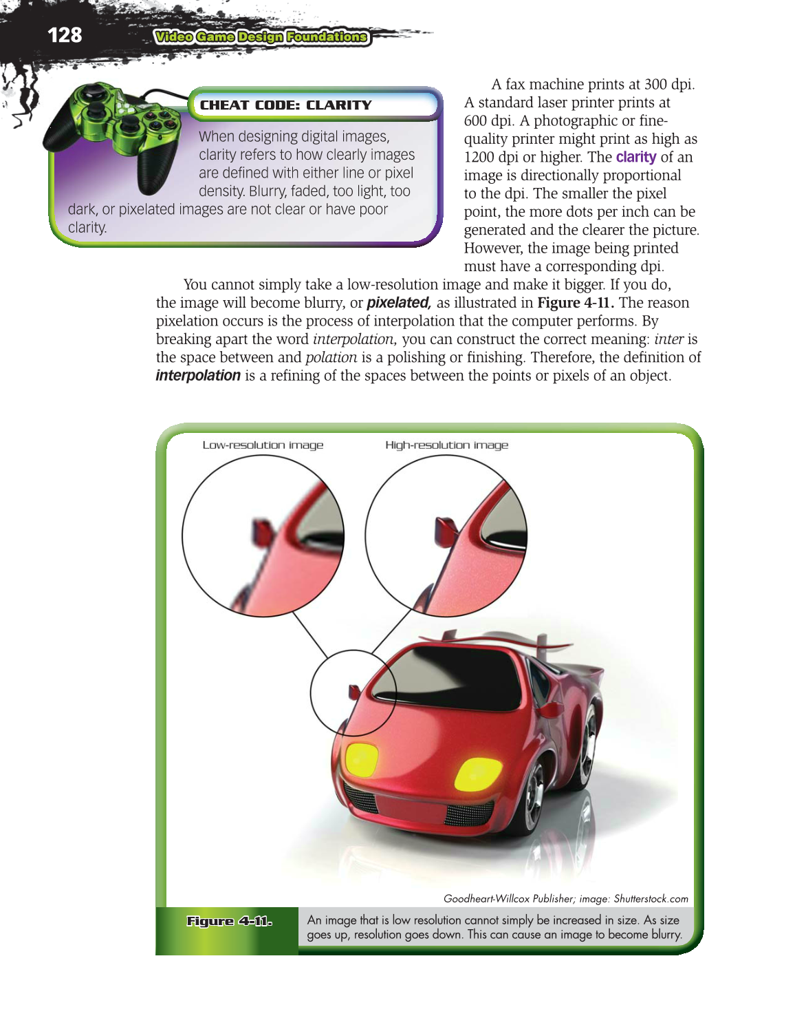Video Game Design Foundations, 2nd Edition page 128