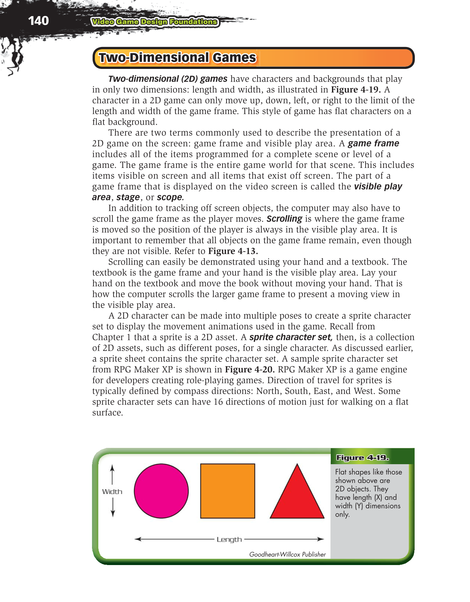 Video Game Design Foundations, 2nd Edition page 140