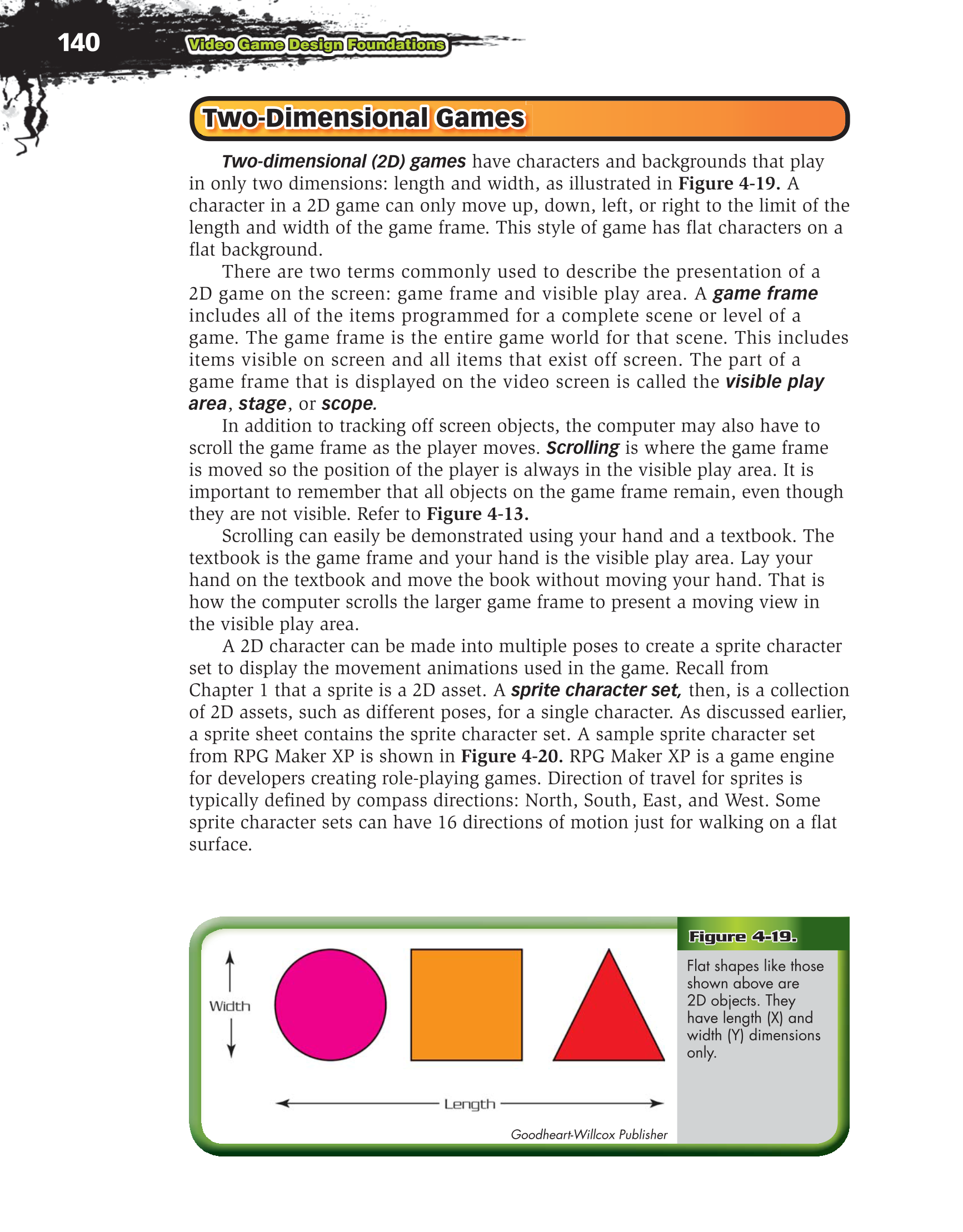 Video Game Design Foundations, 2nd Edition page 140