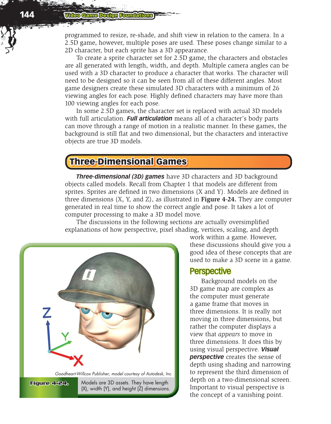 Video Game Design Foundations, 2nd Edition page 144