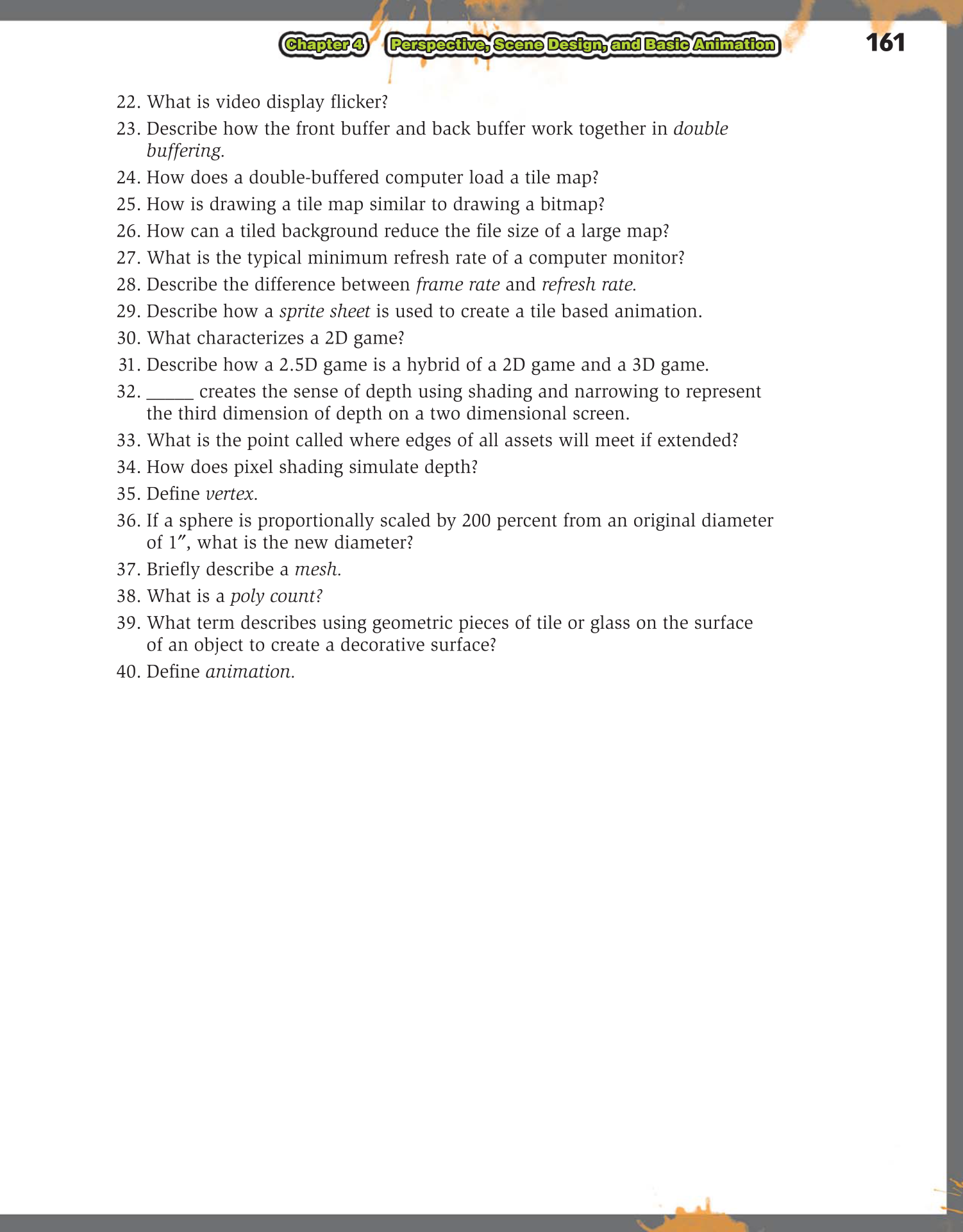 Video Game Design Foundations, 2nd Edition page 161