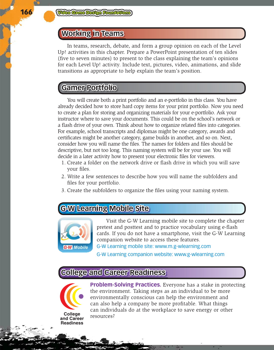 Video Game Design Foundations, 2nd Edition page 166