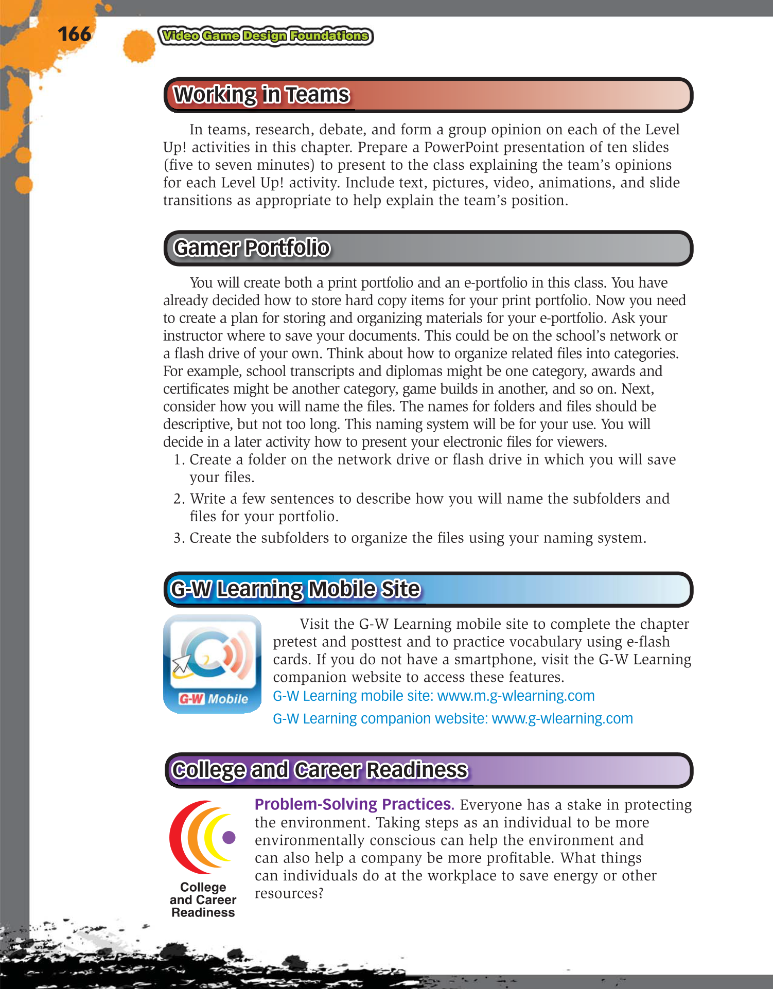 Video Game Design Foundations, 2nd Edition page 166