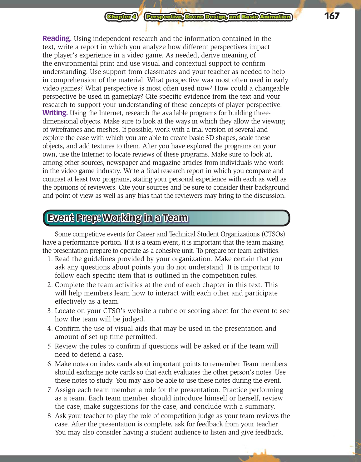 Video Game Design Foundations, 2nd Edition page 167