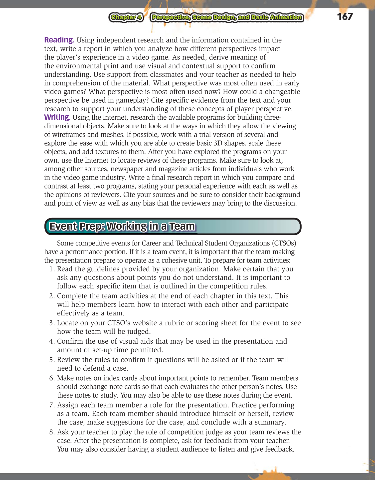 Video Game Design Foundations, 2nd Edition page 167