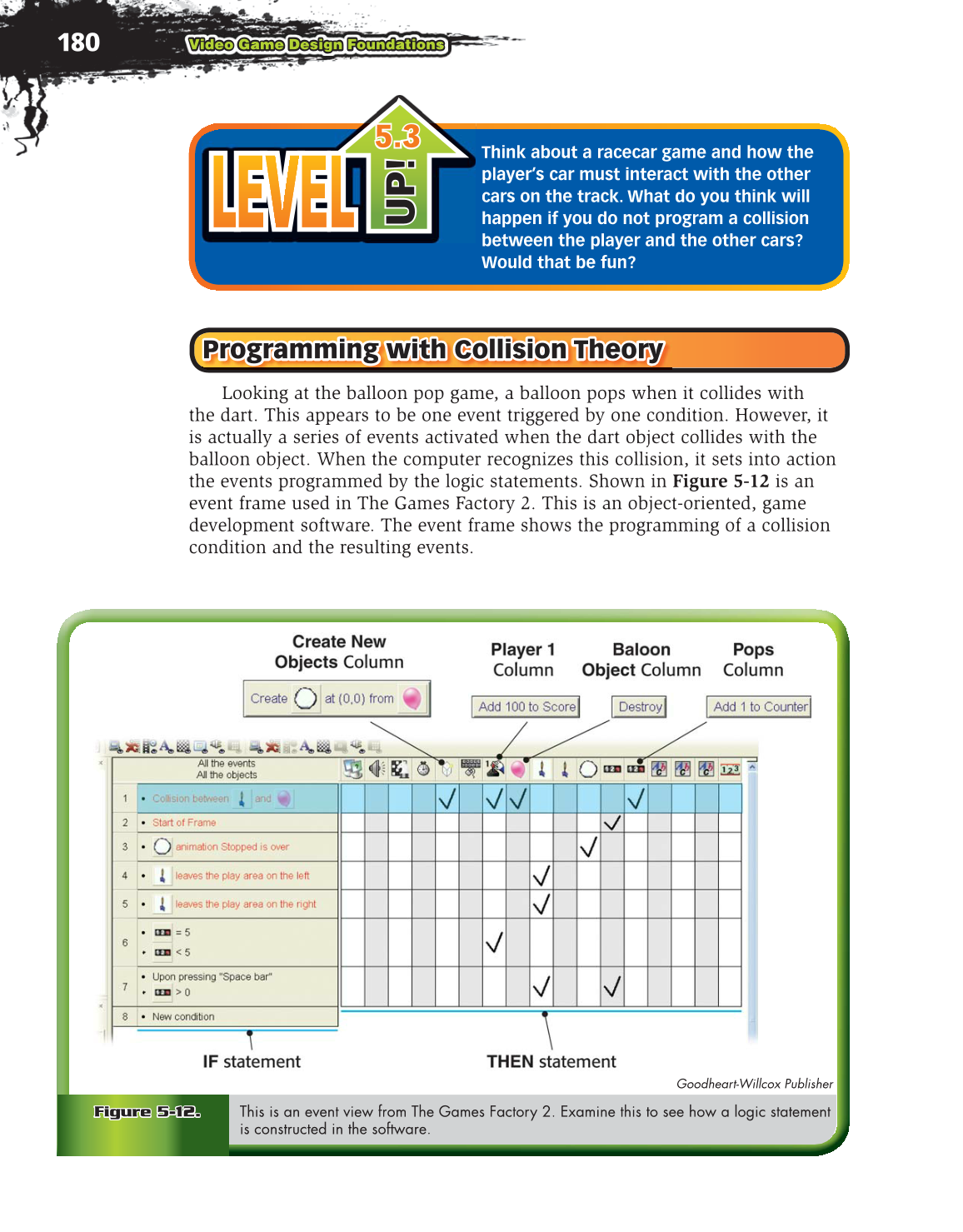 Video Game Design Foundations, 2nd Edition page 180