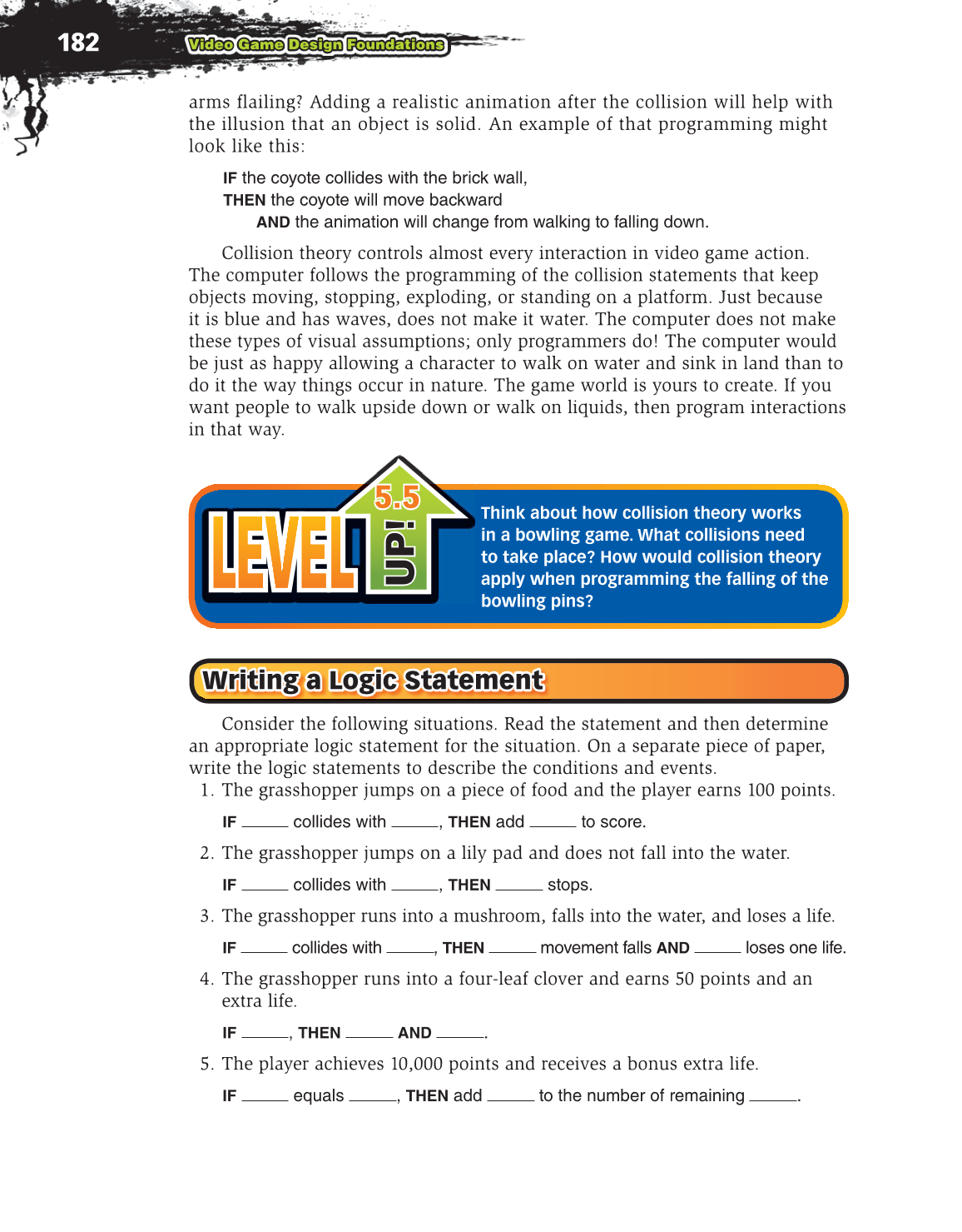 Video Game Design Foundations, 2nd Edition page 182