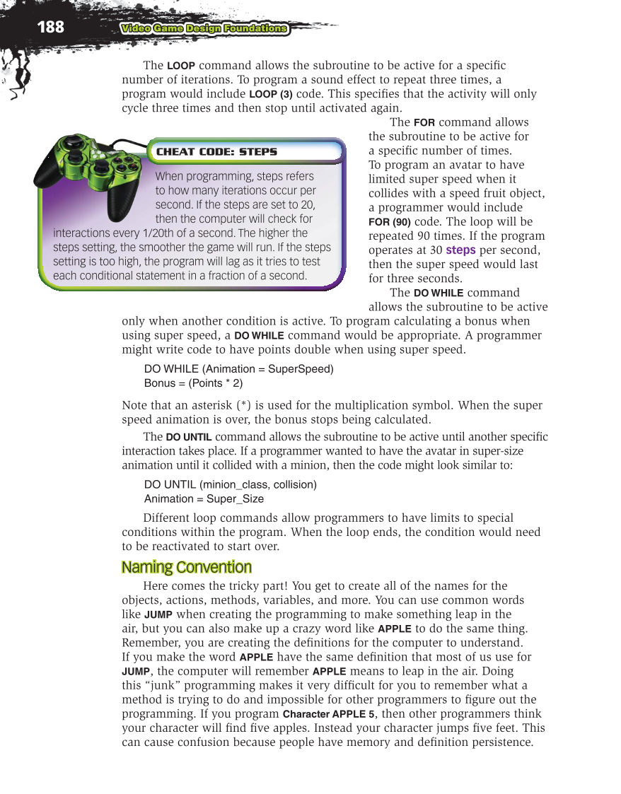 Video Game Design Foundations, 2nd Edition page 188