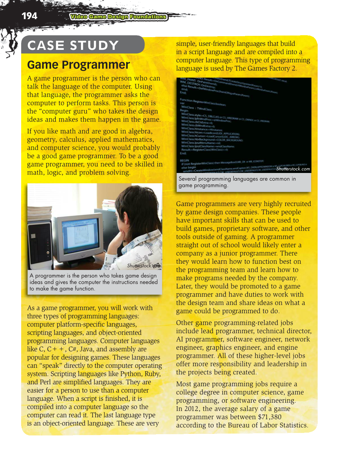 Video Game Design Foundations, 2nd Edition page 194