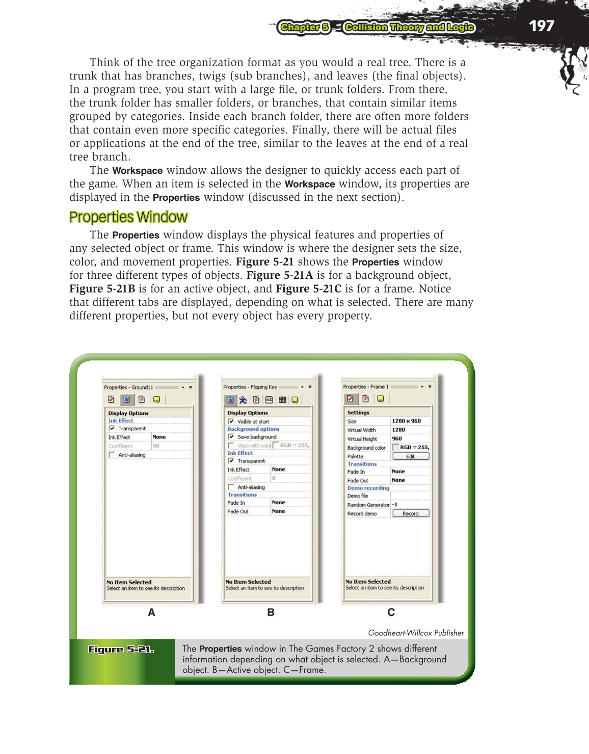 Video Game Design Foundations, 2nd Edition page 197