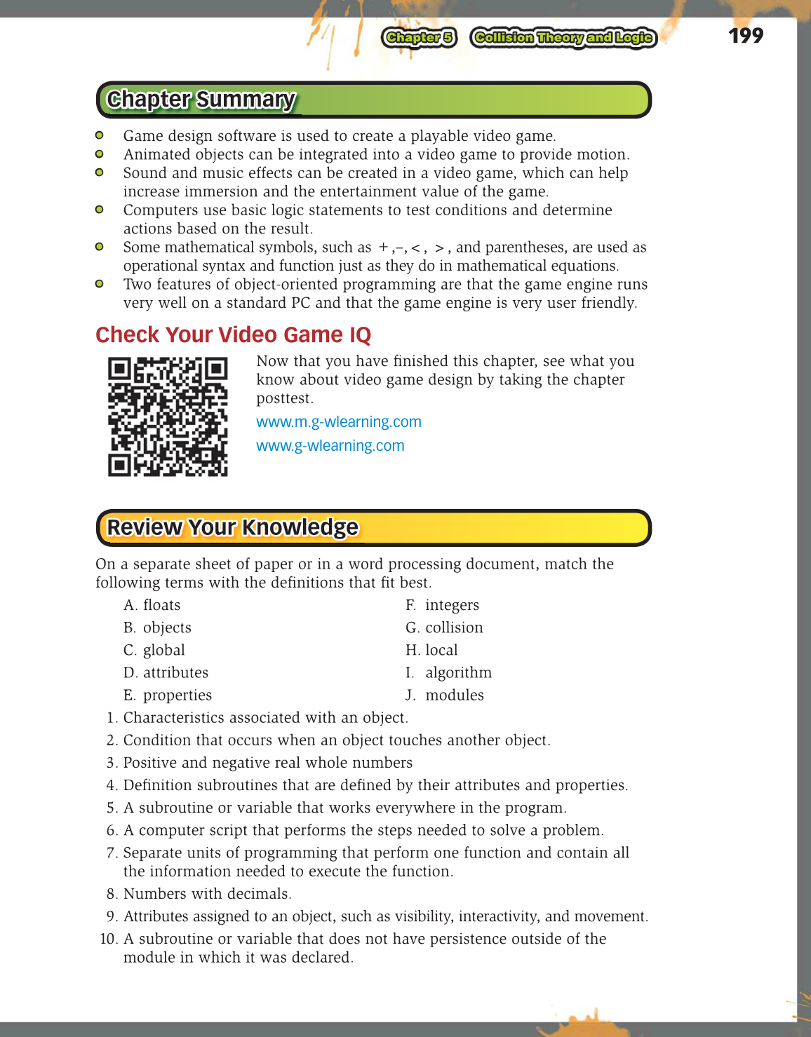 Video Game Design Foundations, 2nd Edition page 199