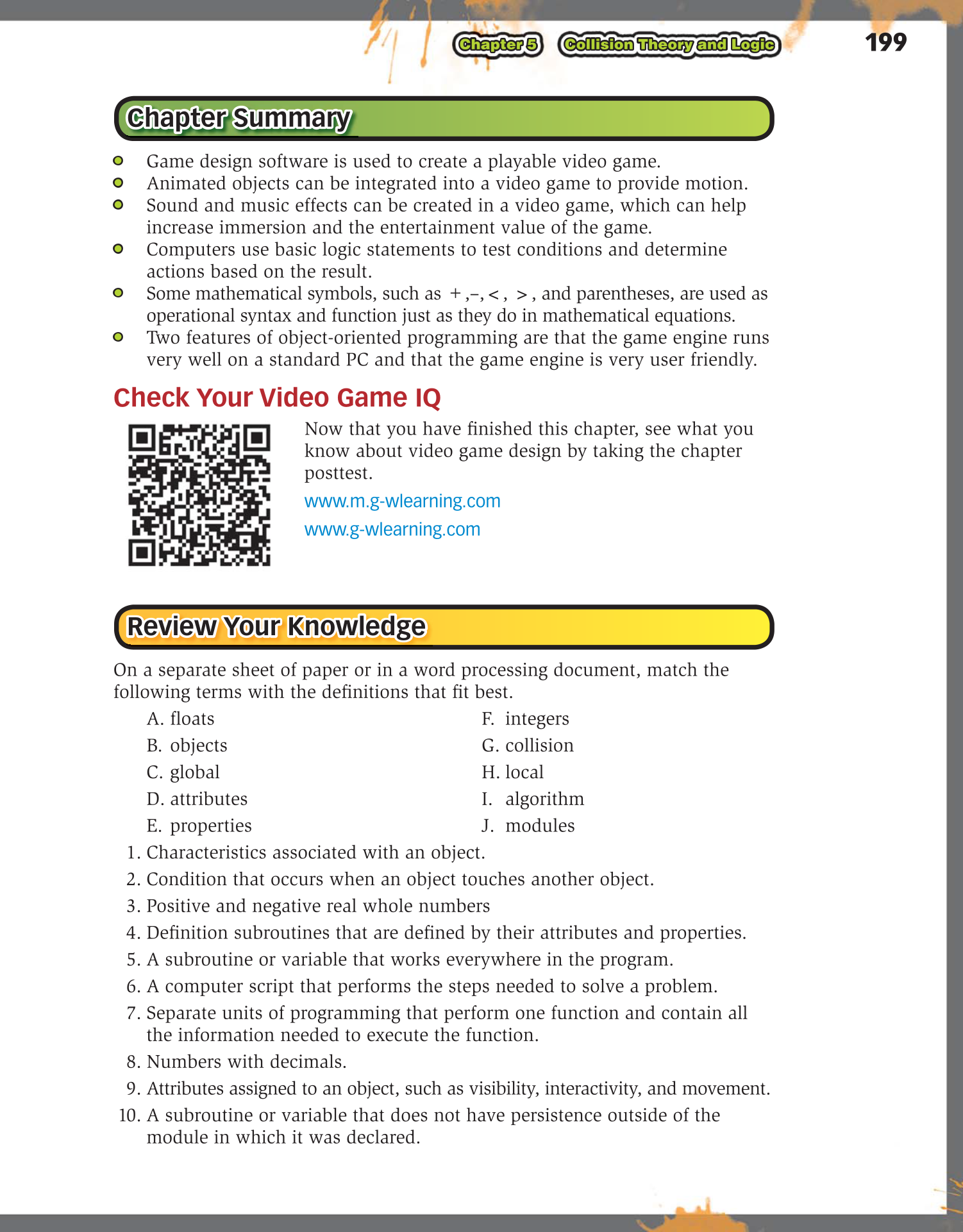 Video Game Design Foundations, 2nd Edition page 199