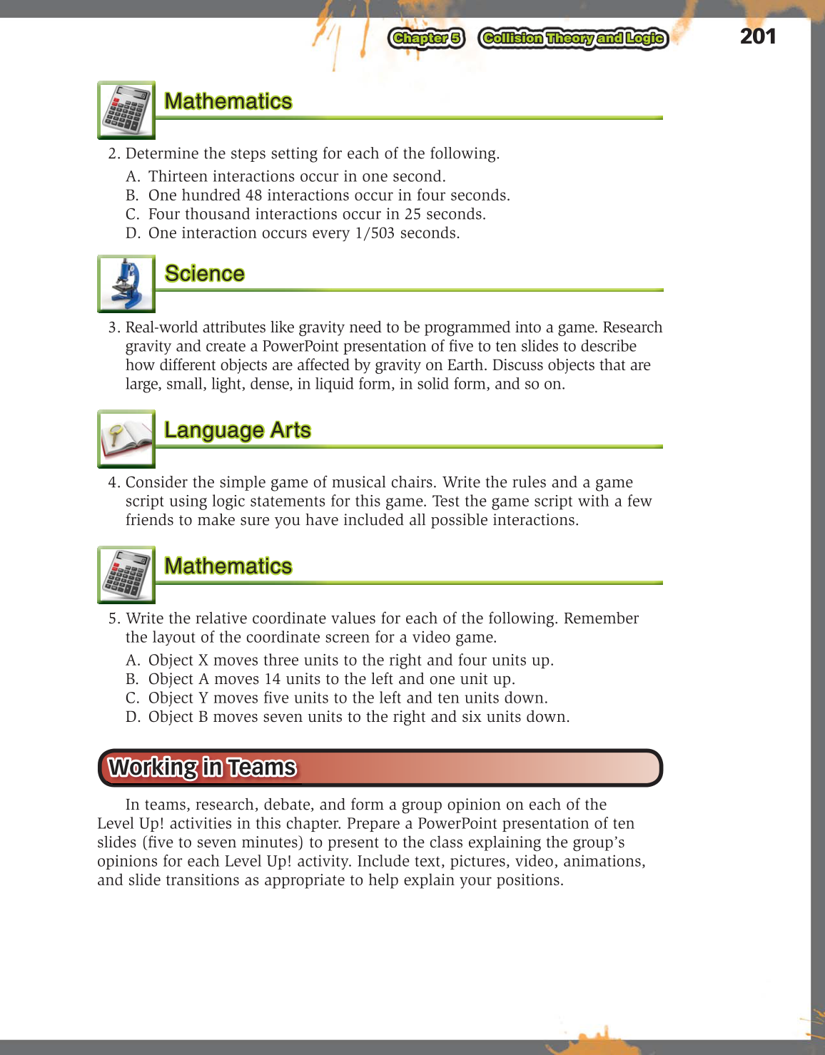 Video Game Design Foundations, 2nd Edition page 201