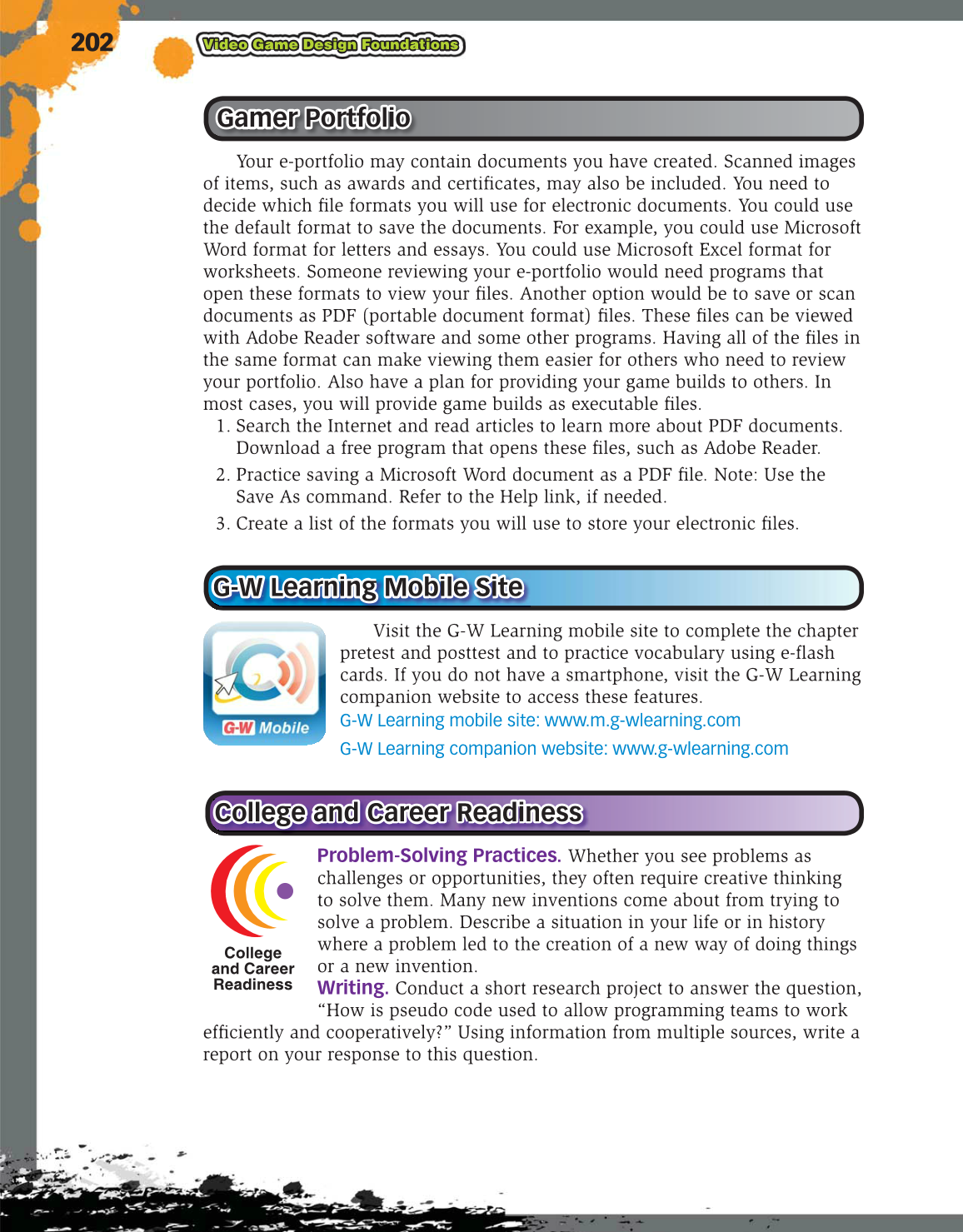 Video Game Design Foundations, 2nd Edition page 202
