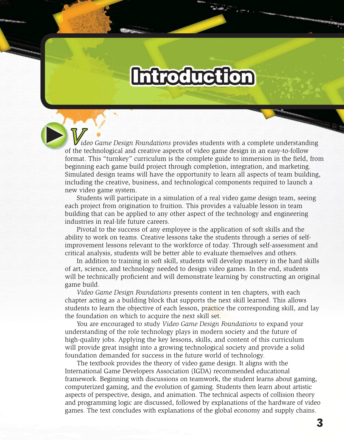 Video Game Design Foundations, 2nd Edition page 3