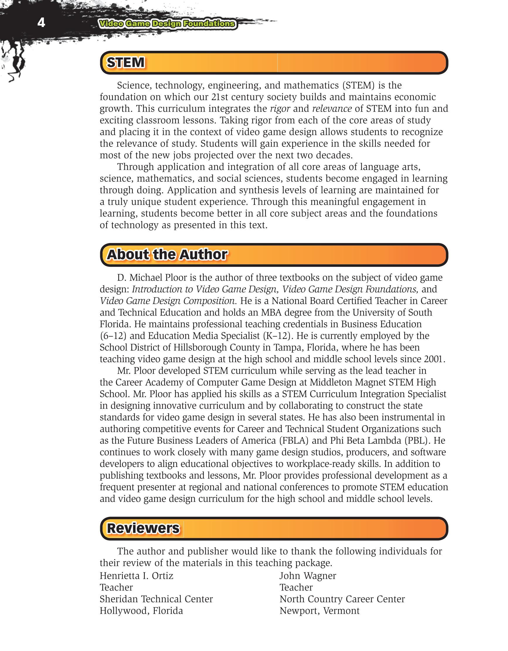 Video Game Design Foundations, 2nd Edition page 4