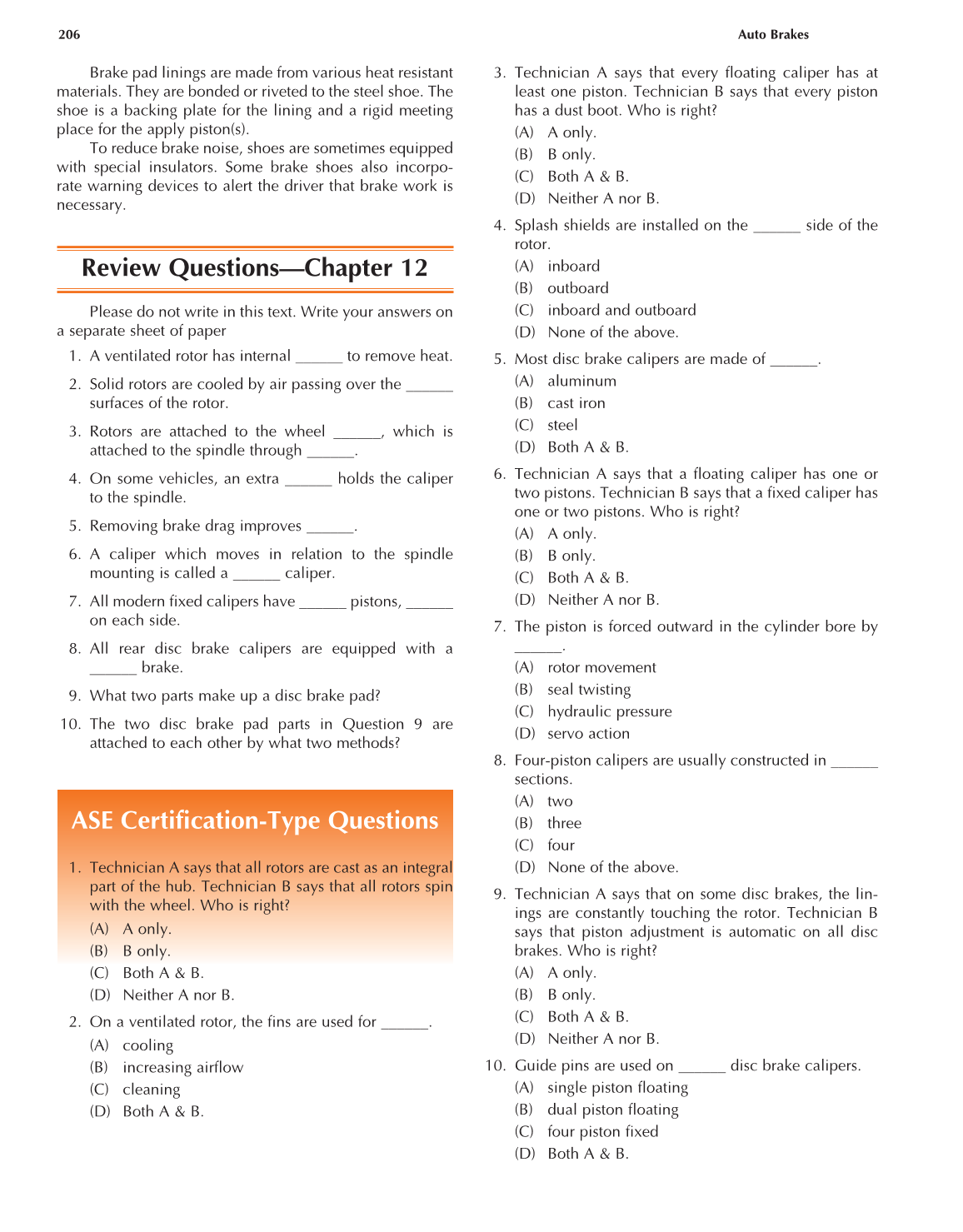 Auto Brakes, 4th Edition page 206