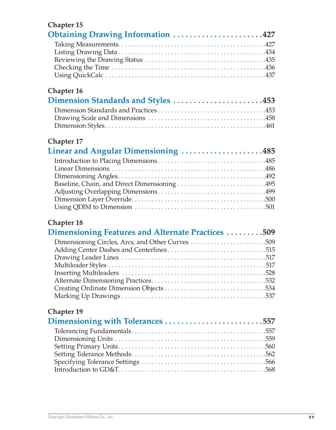 AutoCAD and Its Applications—Basics 2017, 24th Edition page xv