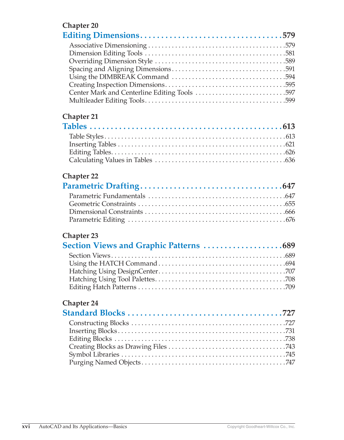AutoCAD and Its Applications—Basics 2017, 24th Edition page xvi