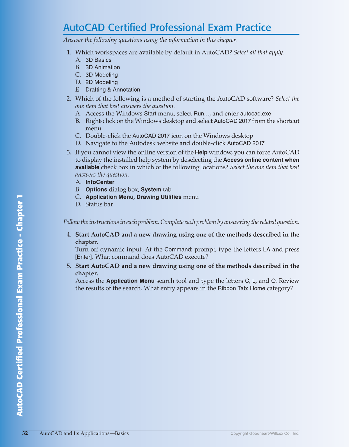 AutoCAD and Its Applications—Basics 2017, 24th Edition page 32