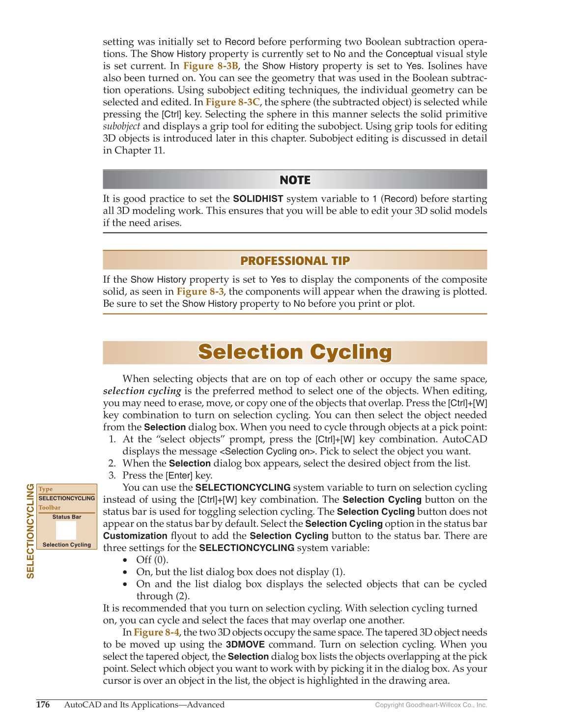 AutoCAD and Its Applications—Advanced 2017, 24th Edition page 176