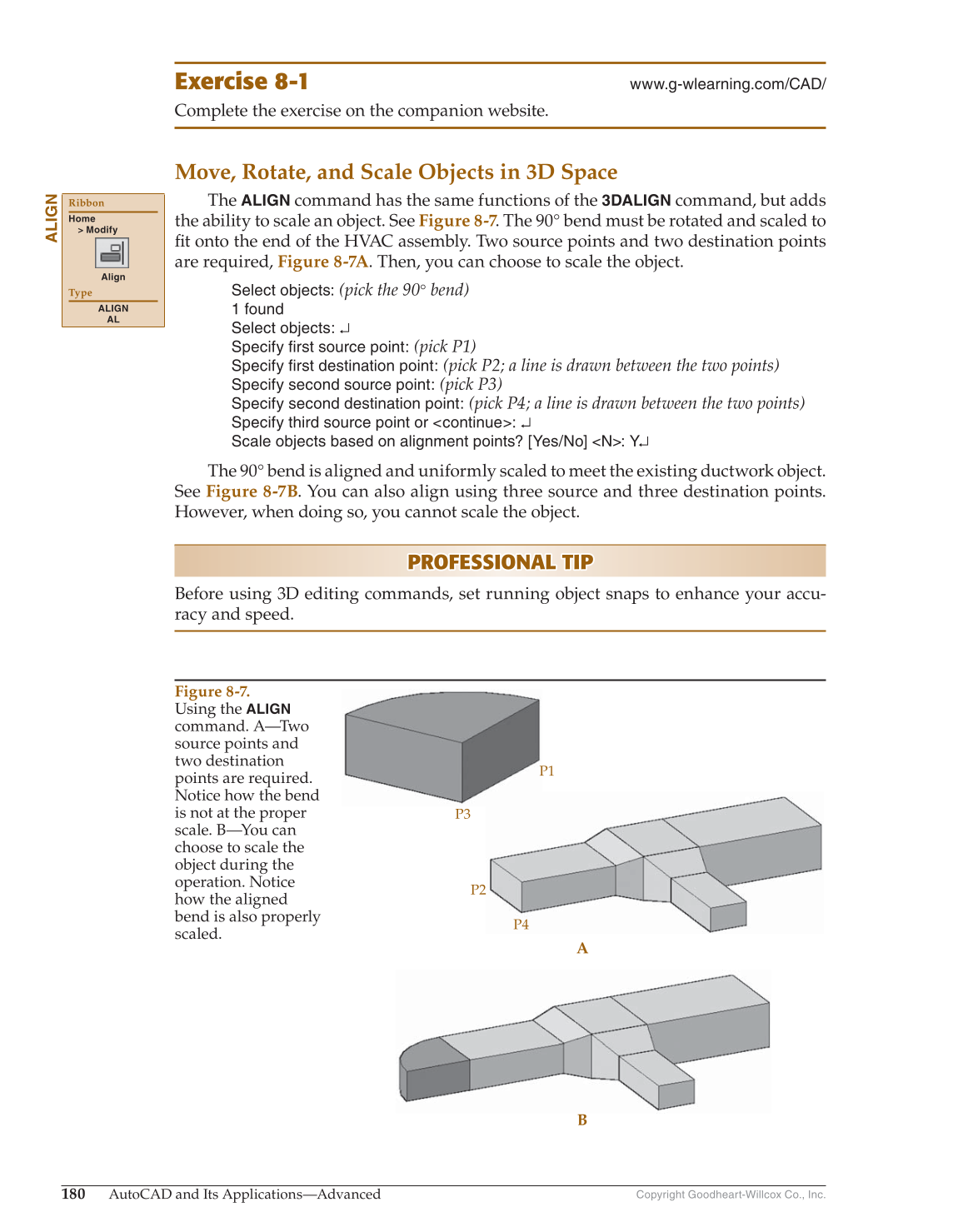 AutoCAD and Its Applications—Advanced 2017, 24th Edition page 180