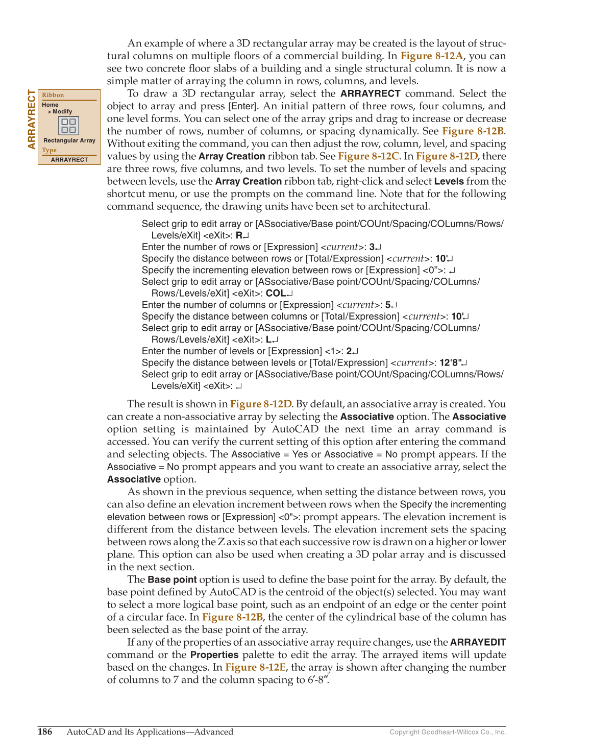 AutoCAD and Its Applications—Advanced 2017, 24th Edition page 186