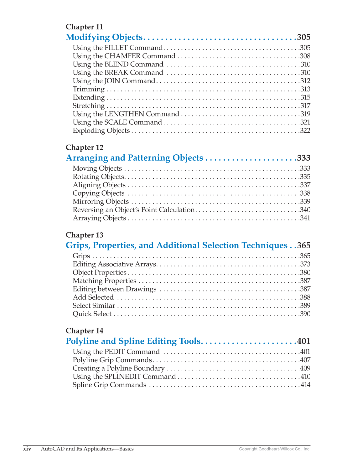 AutoCAD and Its Applications—Comprehensive 2017, 24th Edition page xiv