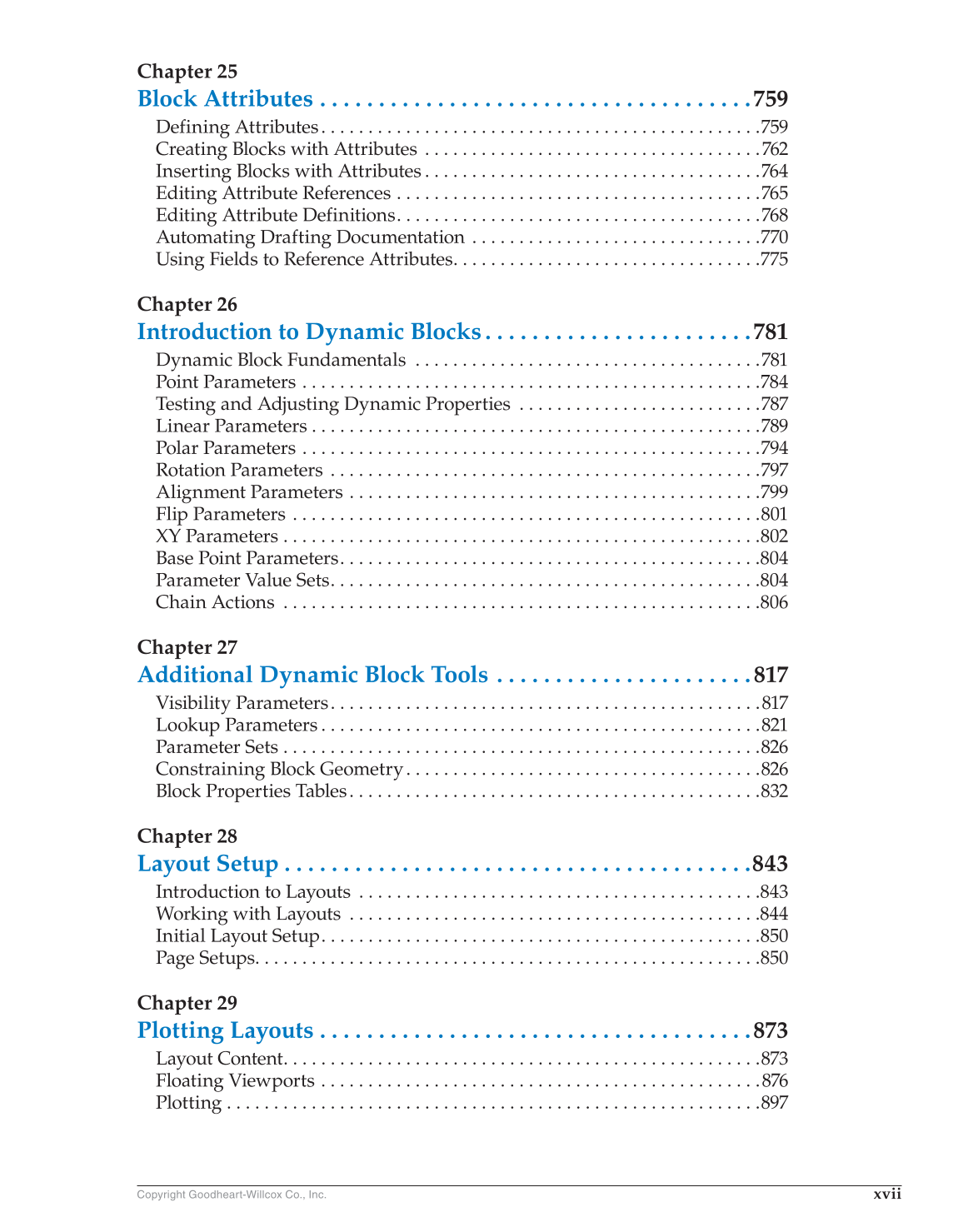 AutoCAD and Its Applications—Comprehensive 2017, 24th Edition page xvii