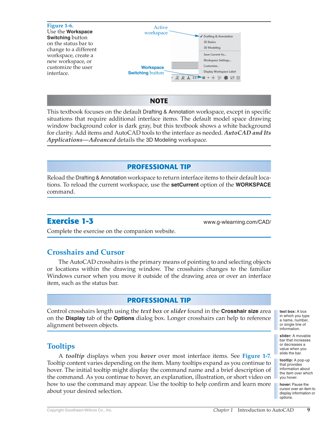 AutoCAD and Its Applications—Comprehensive 2017, 24th Edition page 9