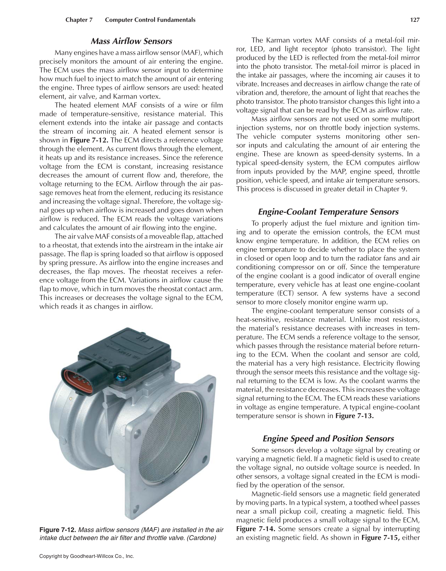 Auto Engine Performance and Driveability, 4th Edition page 127