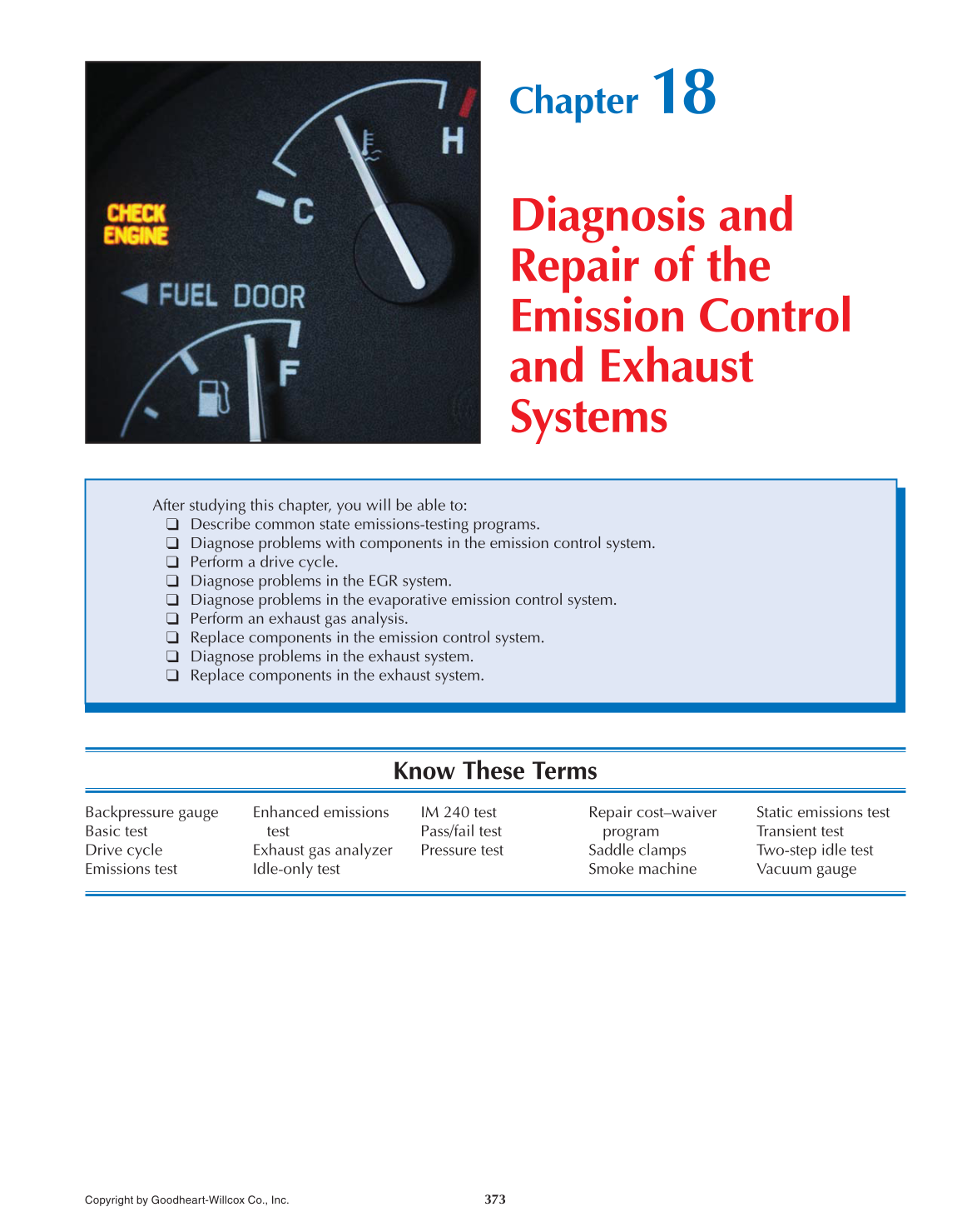 Auto Engine Performance and Driveability, 4th Edition page 373