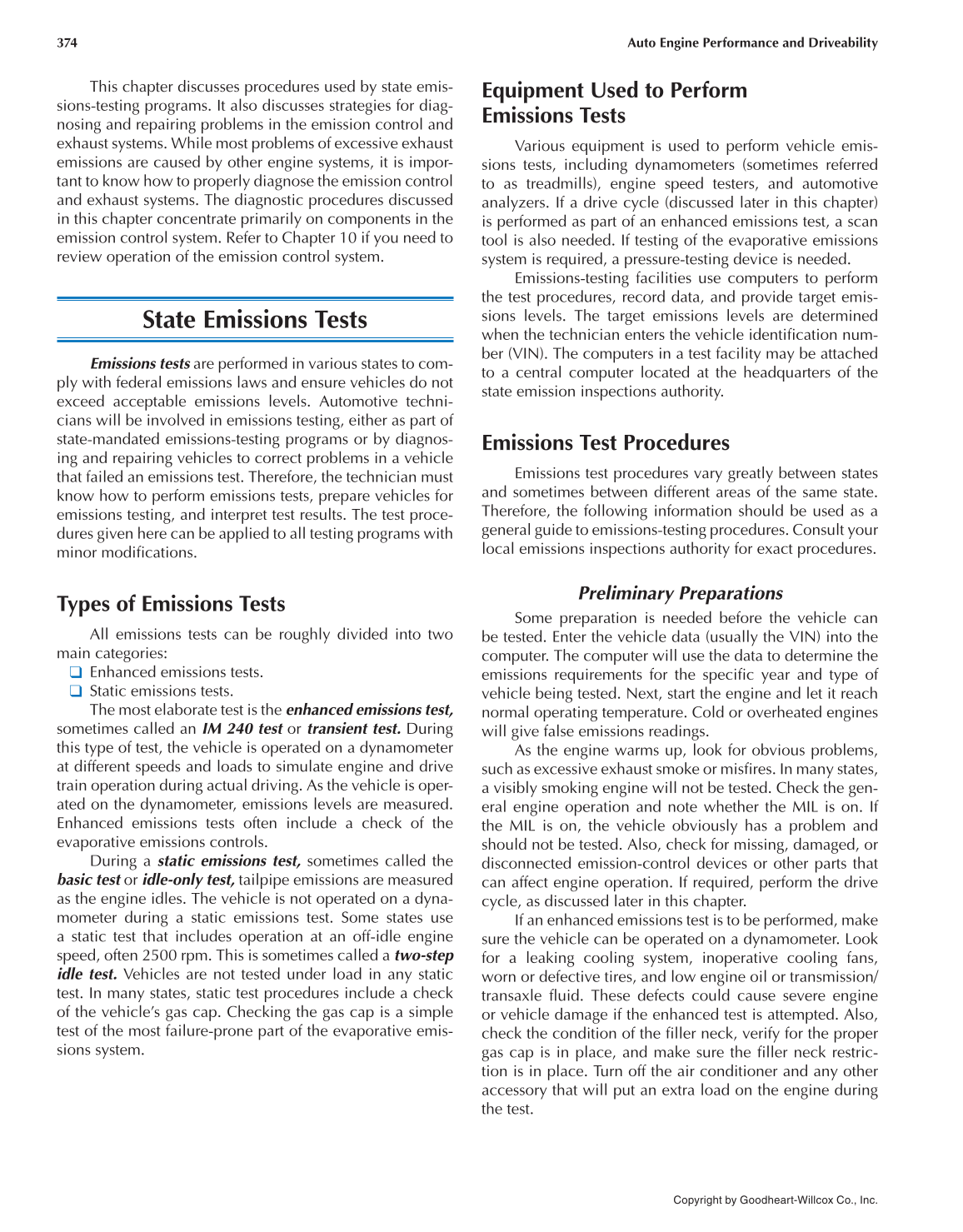 Auto Engine Performance and Driveability, 4th Edition page 374
