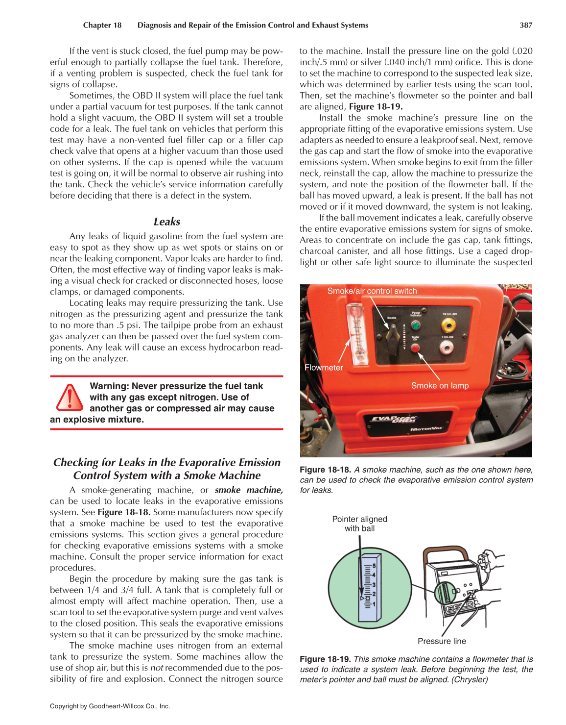Auto Engine Performance and Driveability, 4th Edition page 387