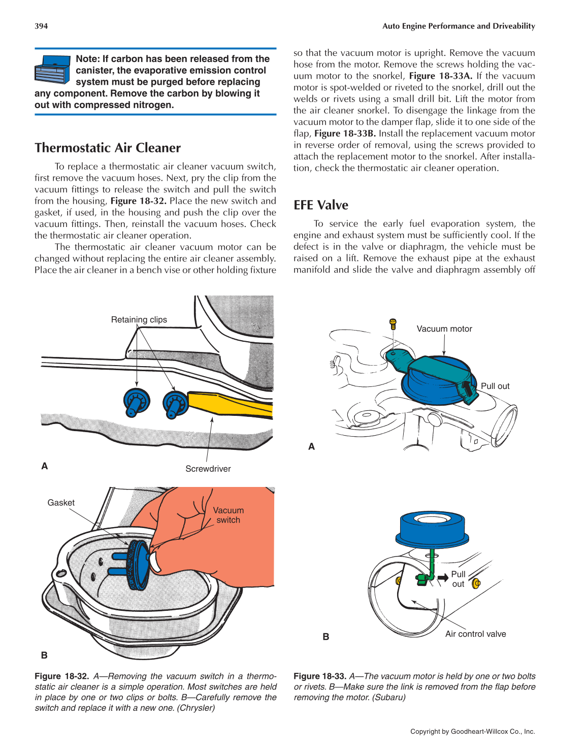 Auto Engine Performance and Driveability, 4th Edition page 394