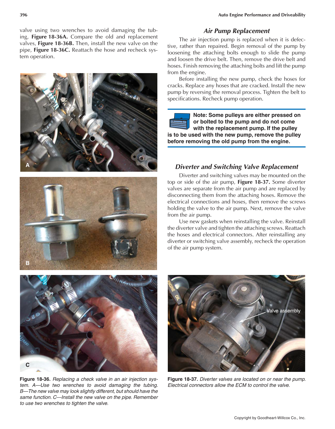 Auto Engine Performance and Driveability, 4th Edition page 396