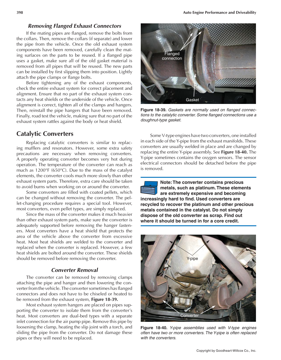 Auto Engine Performance and Driveability, 4th Edition page 398